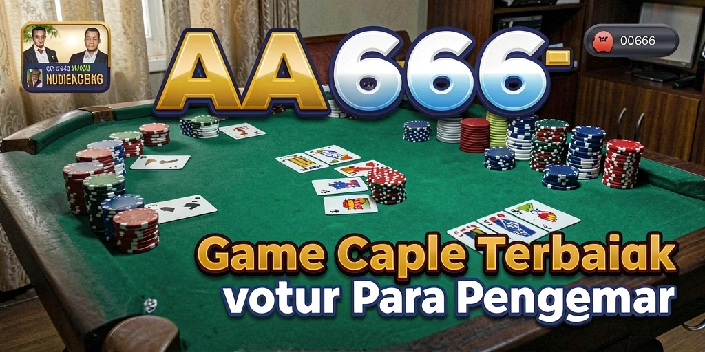 Tampilan gameplay seru saat bermain Gaple di AA666.