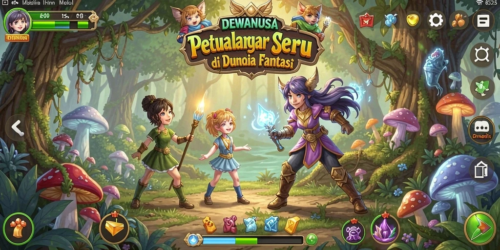 Tampilan screenshot gameplay DEWANUSA yang menakjubkan.