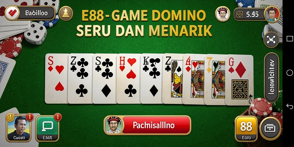 Tampilan gameplay E88 dengan berbagai fitur menarik dan permainan seru.