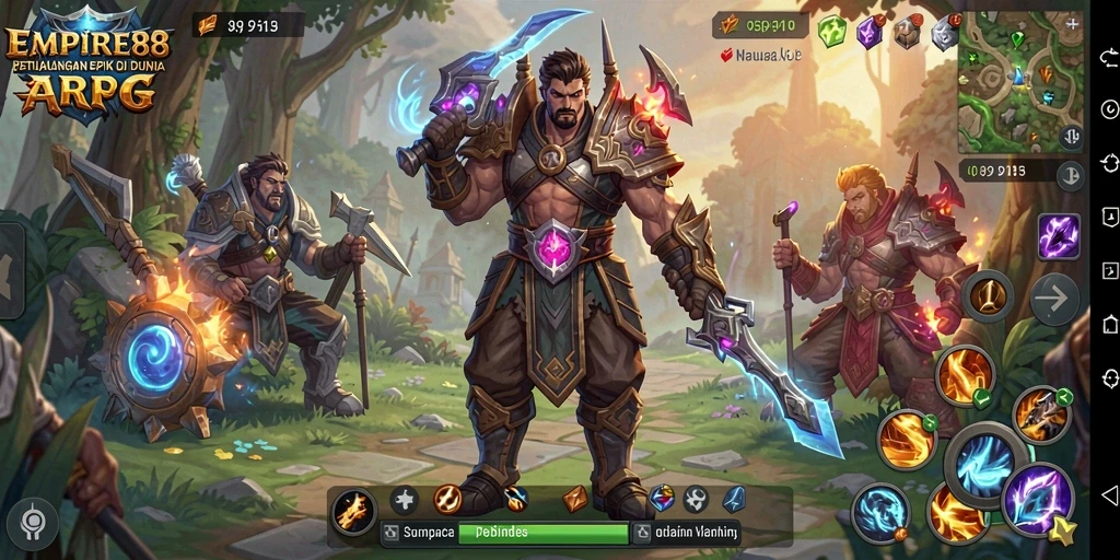 Screenshot gameplay EMPIRE88 menampilkan aksi seru dan grafis indah.