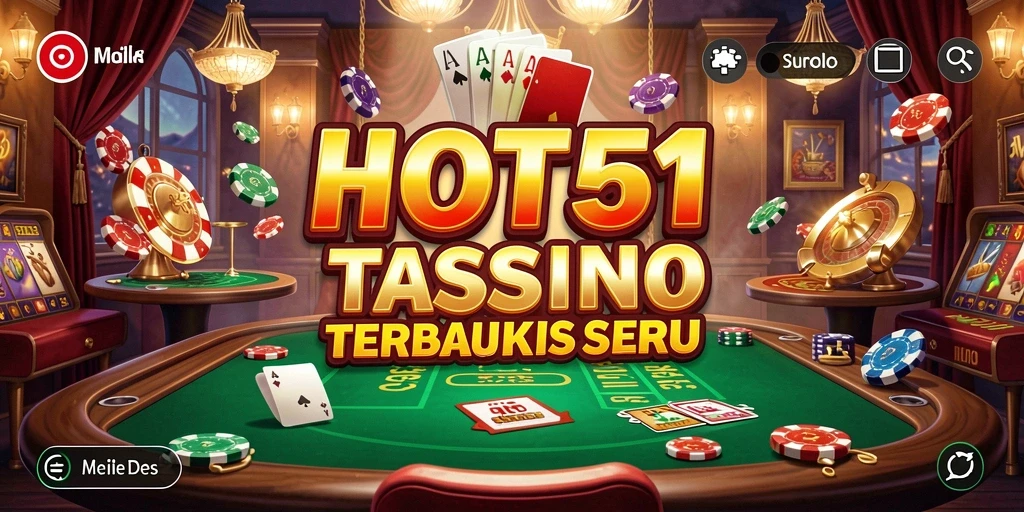 Screenshot utama HOT51 menampilkan gameplay Kasino yang mendebarkan.