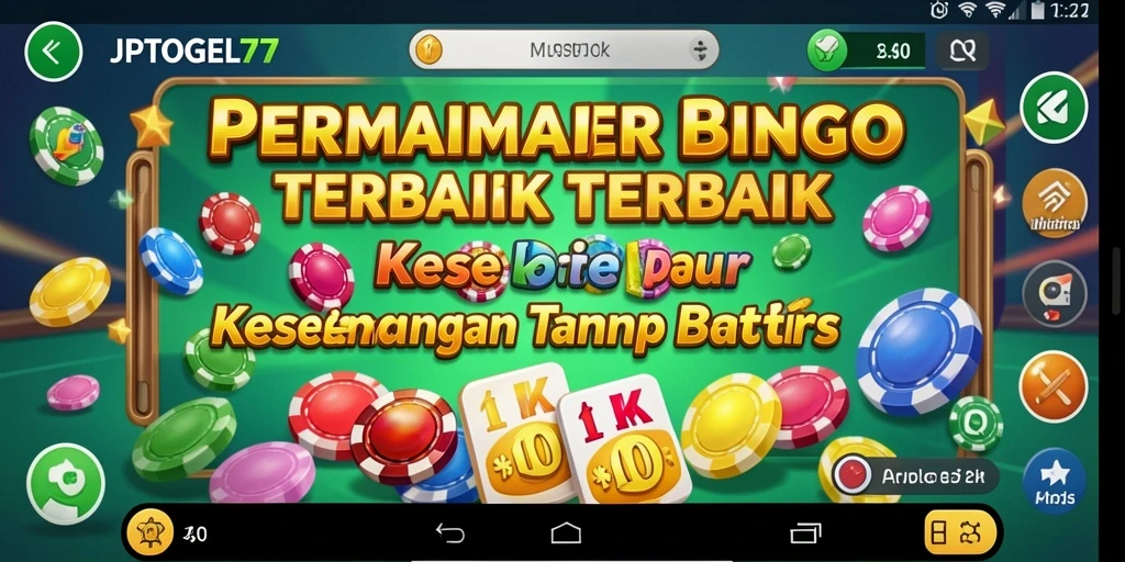 Tampilan gameplay Bingo JPTOGEL77 yang seru dan interaktif.
