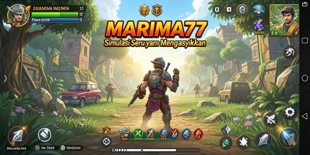 Tampilan gameplay MARIMA77 yang memukau dan interaktif.
