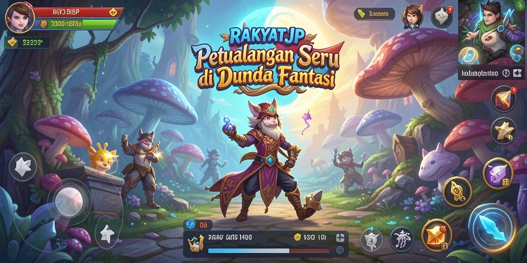 Tampilan gameplay RAKYATJP yang menakjubkan dengan petualangan menarik.