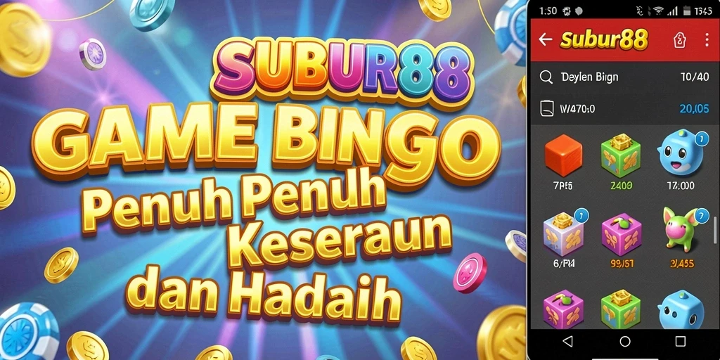 Tangkapan layar gameplay SUBUR88 menampilkan keseruan dalam permainan bingo.
