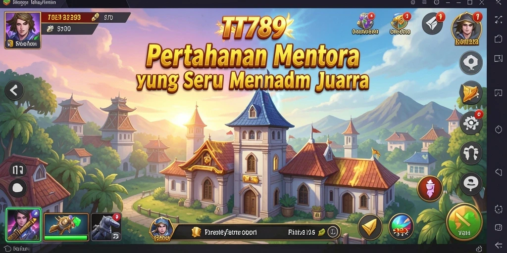 Screenshot permainan TT789 menampilkan strategi pertahanan menara yang menarik.