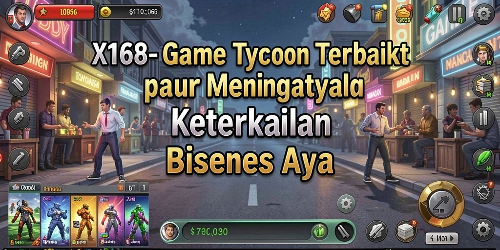 Screenshot gameplay X168 menampilkan pengalaman Tycoon yang seru.