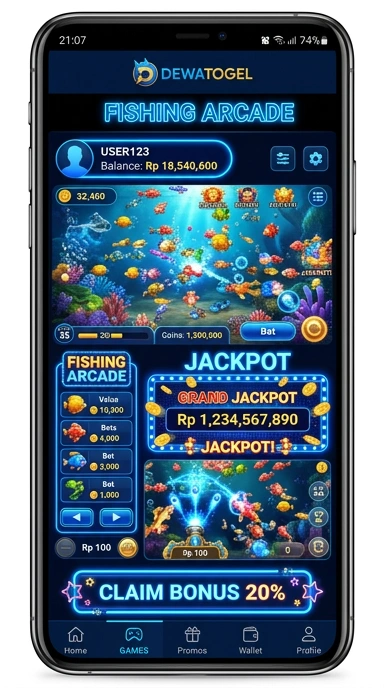 Fitur permainan live dalam aplikasi dewatogel yang seru.